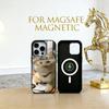 Забавный чехол для телефона с кошкой Чехол для телефона для iPhone 17, 16, 15, 14, 13, 12, 11 Plus, Pro Магнитный для Magsafe Беспроводная зарядка