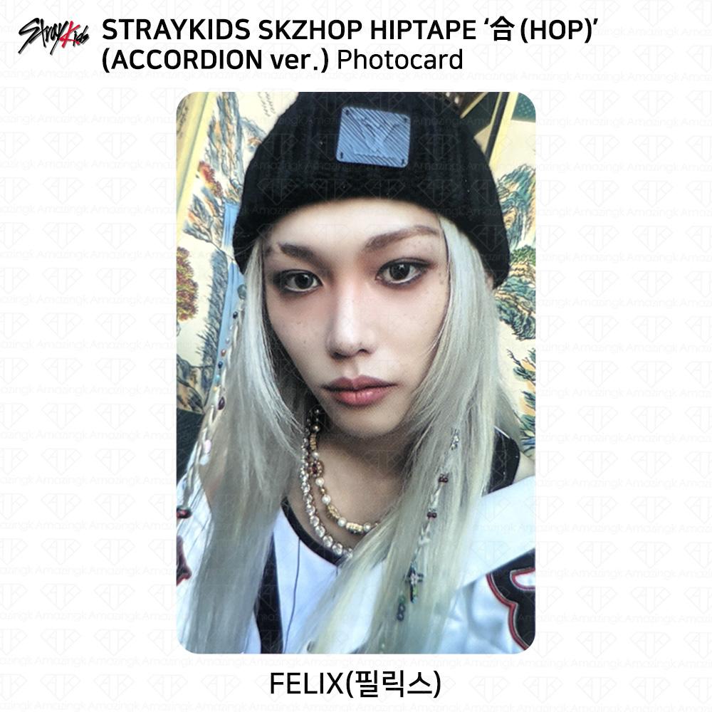 Stray Kids SKZHOP HIPTAPE HOP Аккордеон Официальная фотокарточка Unit Monochrome