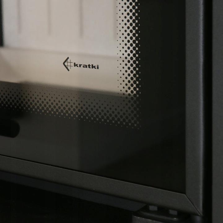 Стальной камин KRATKI MBA левый 17 кВт Ø 200 Подъемная самозакрывающаяся дверца