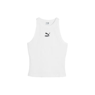 Круглый вырез без рукавов облегающий топ женский топ белый 626093-02