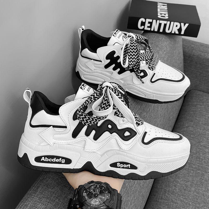 Обувь для папы Мужская обувь Ins Tide Летняя универсальная весенняя обувь для сноуборда Обувь для мальчиков Спортивная обувь для увеличения роста Обувь для хлеба Tide