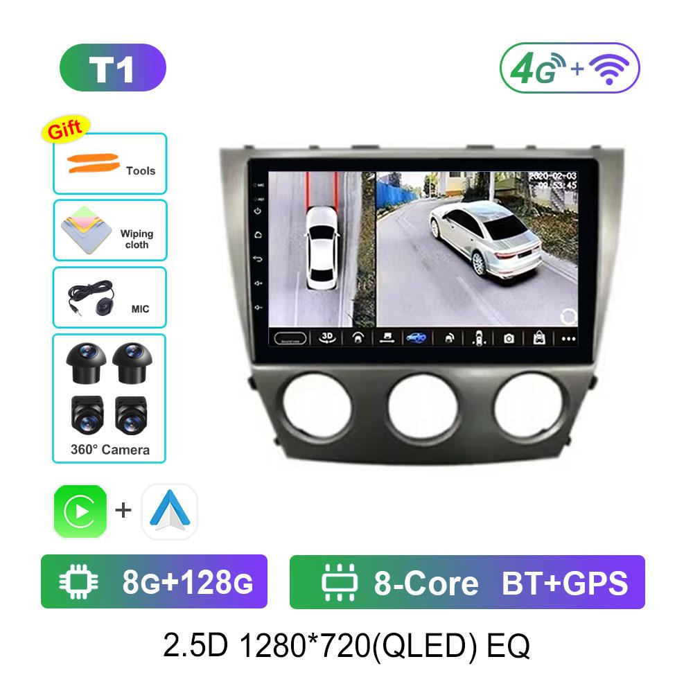 Android 14 WiFi для Toyota Camry 40 2006 - 2011 Навигация GPS Автомобильный видеомультимедийный проигрыватель 4G Bluetooth DSP Стерео Разделенный экран
