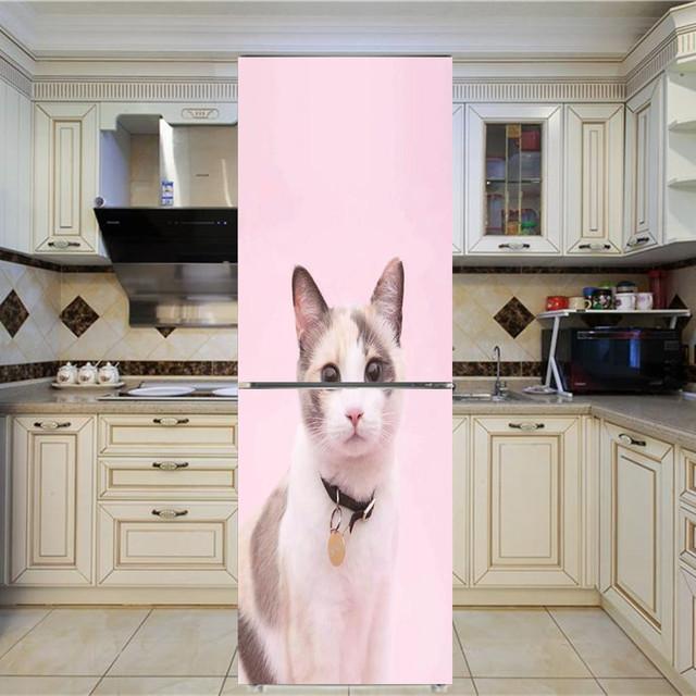 Art New Rose стикер на холодильник с цветочным узором, наклейки на стену, украшение дома, кухня, настенная роспись, декор, современный ремонт