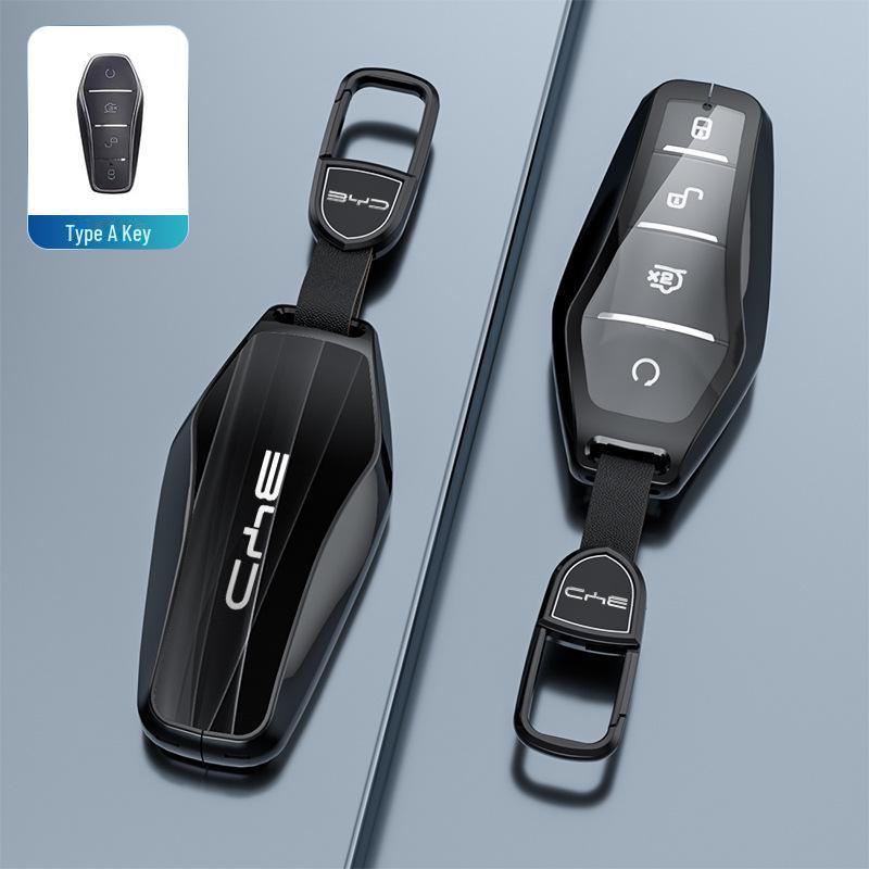 BYD Car Key Cover for Qin Plus, Seagull, Yuan, Dolphin, Destroyer 05, Han EV, Song L, Tang, and Seal Models.