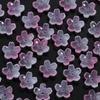 50pcs/lot 10.5mm Colored Gradient Lampwork Beads Caps Cherry Blossom Loose Glass Beads For DIY Making Necklace Earrings Supplies