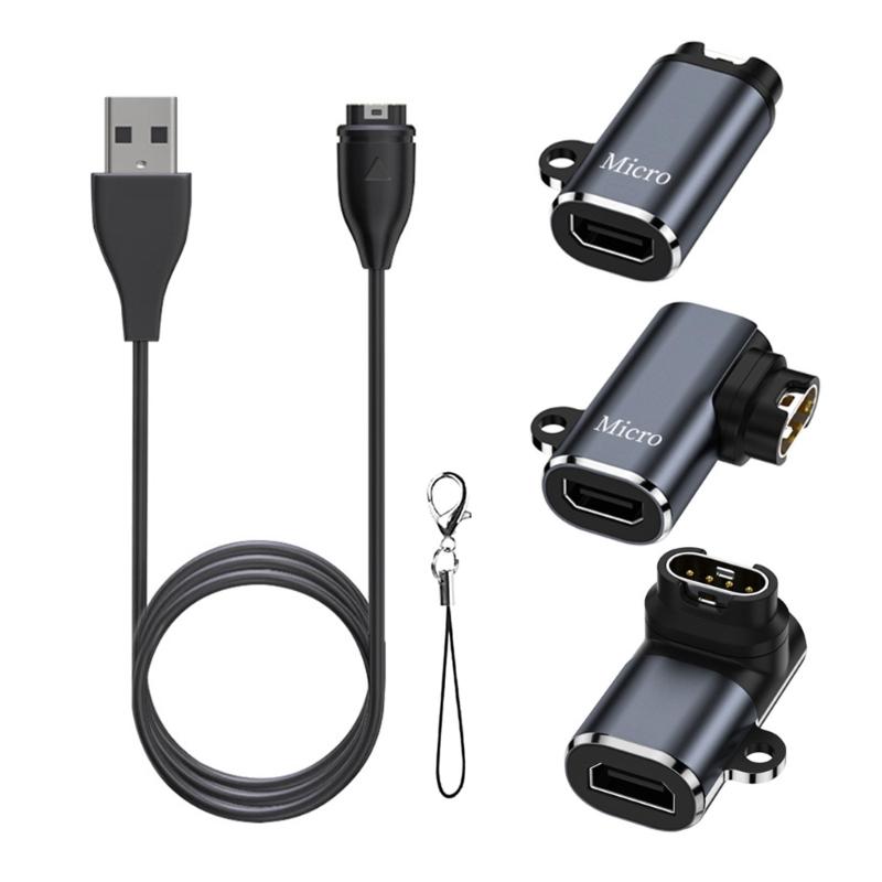 Удобный USB C Адаптер-зарядное устройство для умных часов 7 6S 6 5S 5 955 965 45 45S 245, В комплекте с пылезащитными колпачками и ремешком