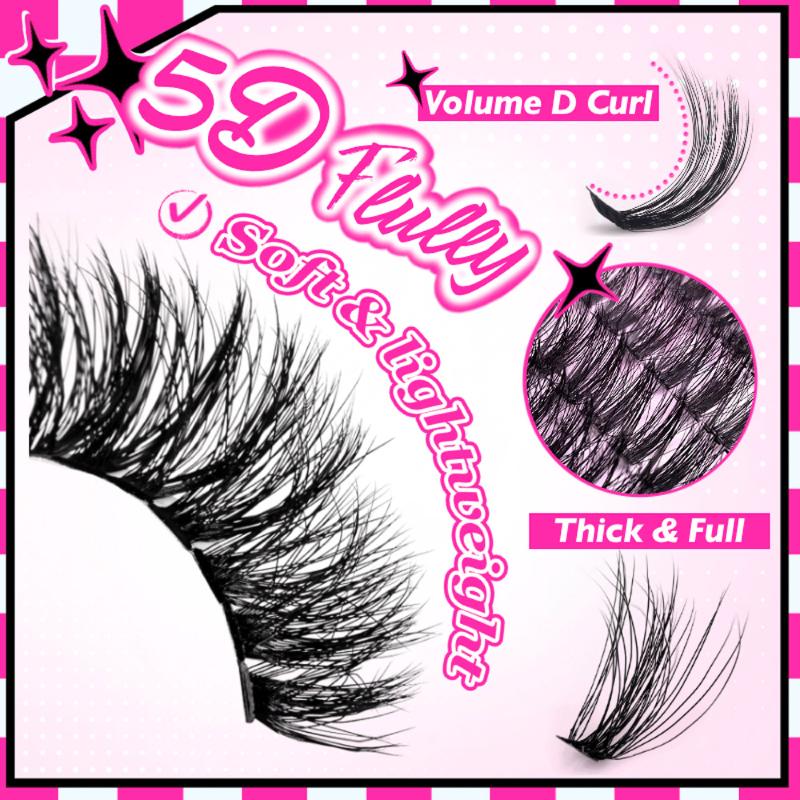 Segmented Eyelash Lash Extension Kit With 2 in 1 Bond And Seal Glue Long Lasting Hold For DIY Grafting Use