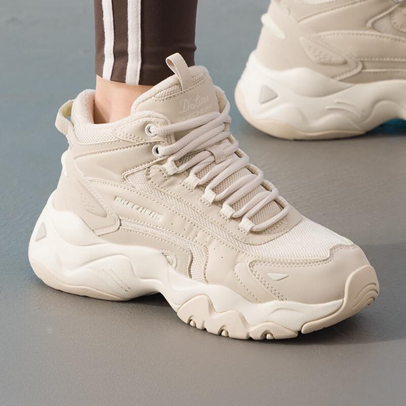 Skechers Женские зимние кроссовки D'Lites с флисовой подкладкой