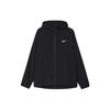 Solid Color Logo Hooded Zip-Up Jacket Men Jackets Black FB7483-010