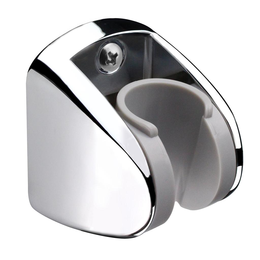 Handheld shower rotating movable wall base shower head fixed seat spray gun woman washer bracket clip base bottom silver.
