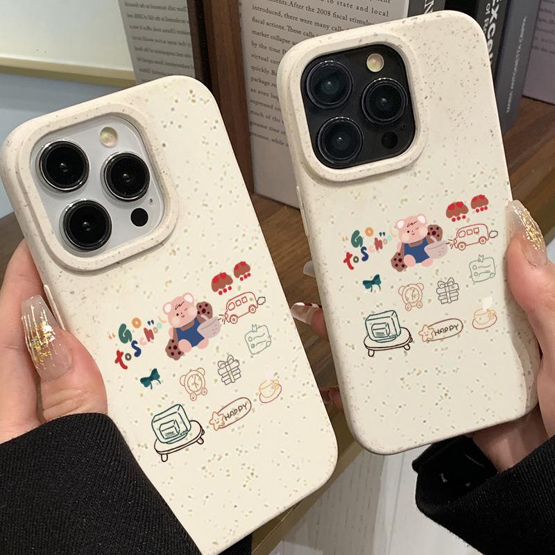 Mobile Phone Cases for iPhone 11 13 XR 15 Pro Max 12 14 Pro Max Case iPhone 16 7 Plus 8 Plus XS Max Degradable and Environmentally Friendly