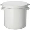 Nodahoro Enamel Storage Container, Round Storage Container, 24cm, with Sealable Lid, Enamel, for Miso, Rice, Umeboshi, Pickled Plums, and Rice Bran So