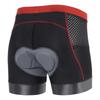 Велошорты с памперсом для мужчин Высокая эластичность Быстросохнущие Дышащие Силиконовая вставка Велосипедные шорты Черные с Красной полосой Азия