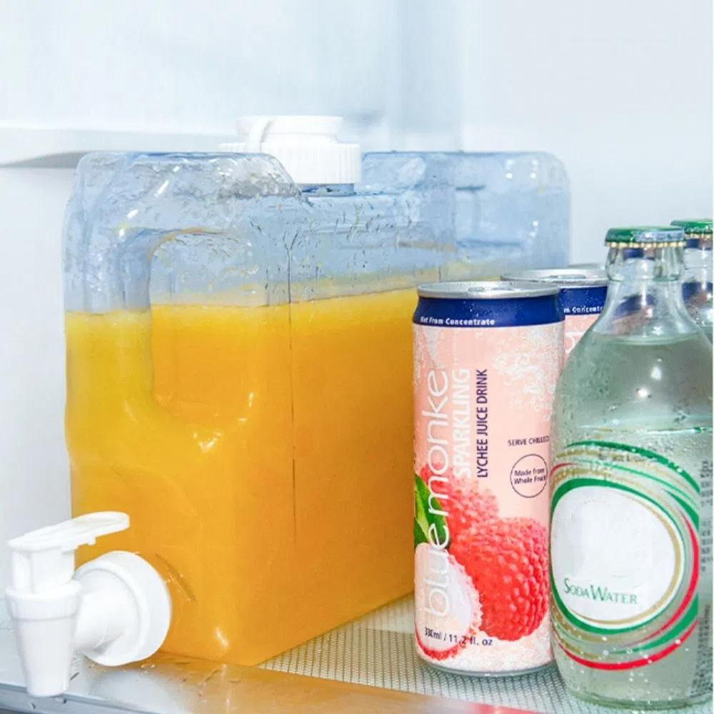 4L Outdoor Drinking Bucket Transparent Camping Water Tank Water Storage Container  Travel Supplies