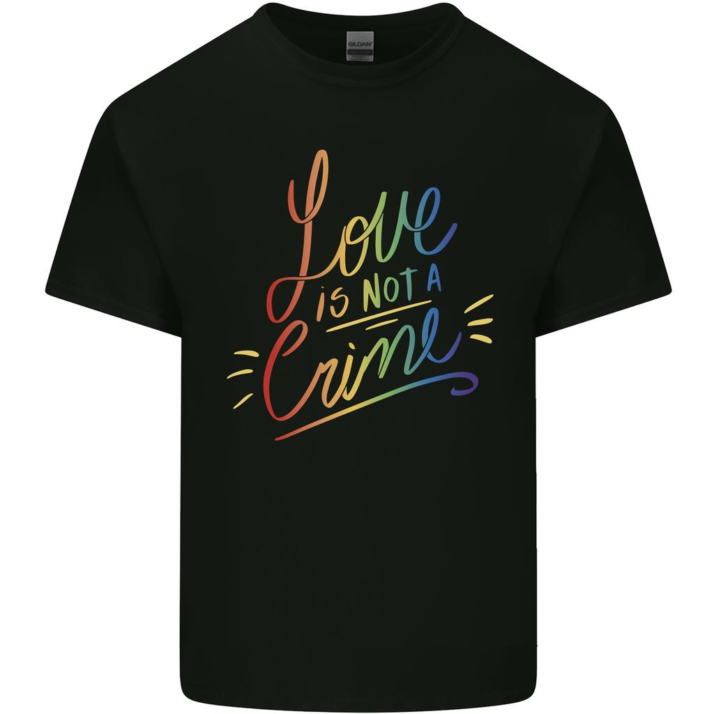 Love is Not a Crime LGBT Gay Awareness Unisexs Light Cotton TShirt