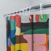 "Abstract Geometric Shower Curtain, Waterproof & Mildew-Resistant Bath Curtain With Vibrant Colors For Modern Art Home Decor"