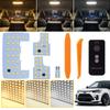 New LED Room Lamp Set for Toyota Remote Control Interior Warm Warm and White LED Factory No Modification Includes Installation Tools and Instruction