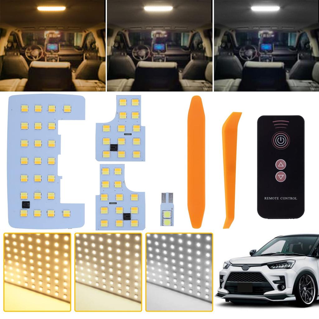 New LED Room Lamp Set for Toyota Remote Control Interior Warm Warm and White LED Factory No Modification Includes Installation Tools and Instruction