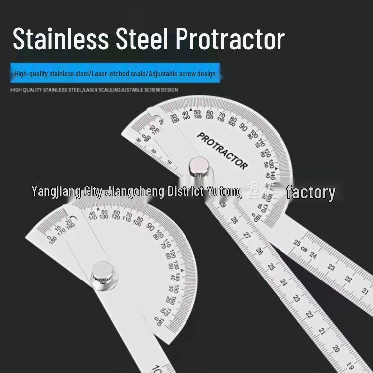 150mm Stainless Steel 180° Hollow Angle Ruler