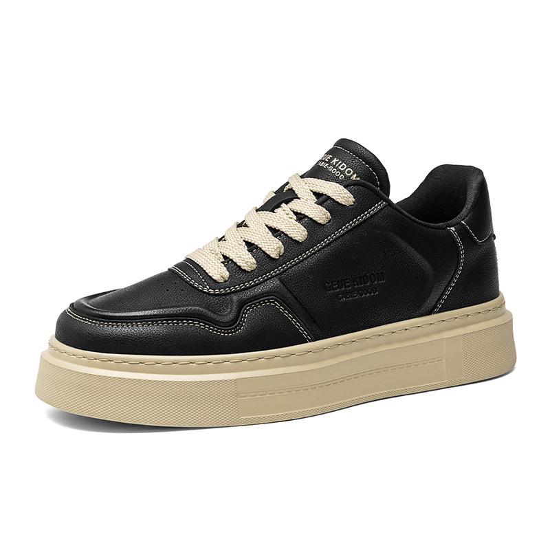 Осень и зима новая работа досуг универсальные на толстой подошве увеличивающие рост мужские кеды повседневная уличная спортивная белая обувь мужская обувь