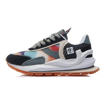Li Ning Fang Yuan удобные универсальные амортизирующие нескользящие износостойкие дышащие низкие кроссовки для бега мужские кроссовки Thunder-Grey AGCR047-7