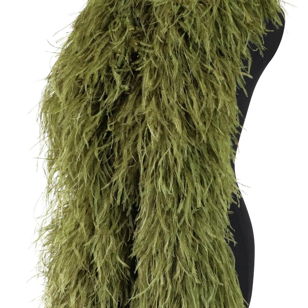 DIY 0,5 метра Толстая боа из страусиных перьев 2-20 слоев Лента Шитье Платье Шарф Шаль DIY Карнавал Свадебная вечеринка Одежда Декор юбки-перья