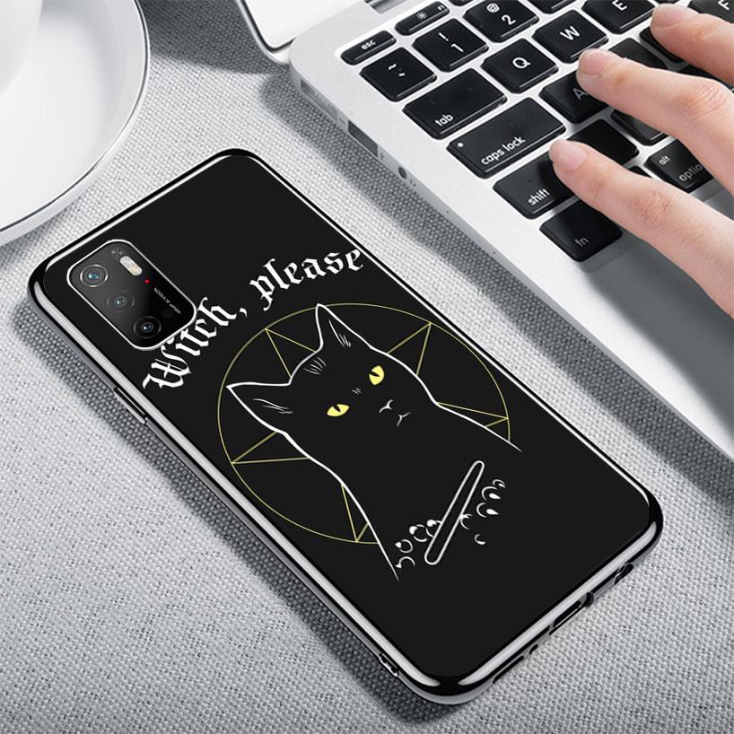 Witch And Cat Colorful Cute Phone Case For Xiaomi Poco X7 X6 X5 Pro F7 Ultra Redmi 15C 15 13C 13 12C 12 10 10A 10C 9 9A 9C 9T Co