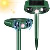Waterproof Solar Animal Repeller: Ultrasonic Bird, Cat, and Dog Deterrent with Infrared Flashing.