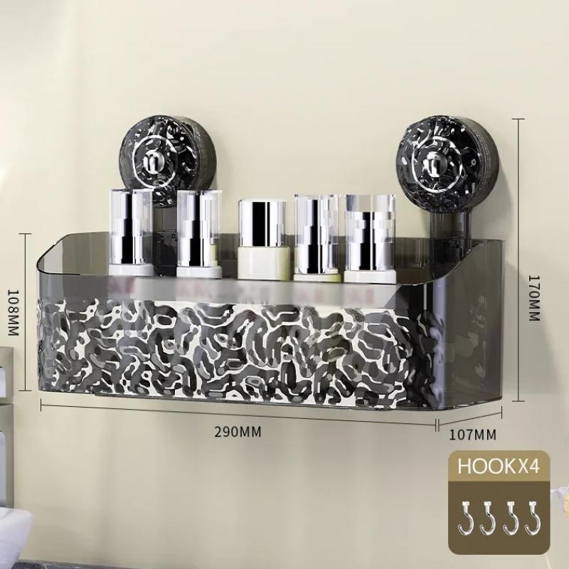 Полки на присосках для ванной комнаты, настенный монтаж без отверстий, стеллаж для хранения без гвоздей, туалет, туалет, ванна, стол, санитарные принадлежности