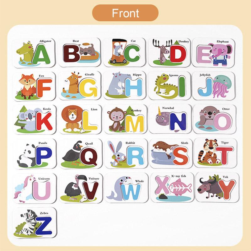 Монтессори Деревянная Игра Сложи Слово Карточка для Распознавания Букв Игры на Сопоставление Обучение в Раннем Возрасте Обучающие Игрушки для Детей