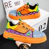 Fashion Original Orange Mens Fashion Sneakers Hip Hop Streetwear Shoes Designer Skateboard Shoes Men Trend Casual Sneakers Sports 2025