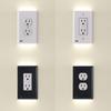 Cover Outlet Wall Socket Plate Double Led Night Light Sensor Plug Coverplate