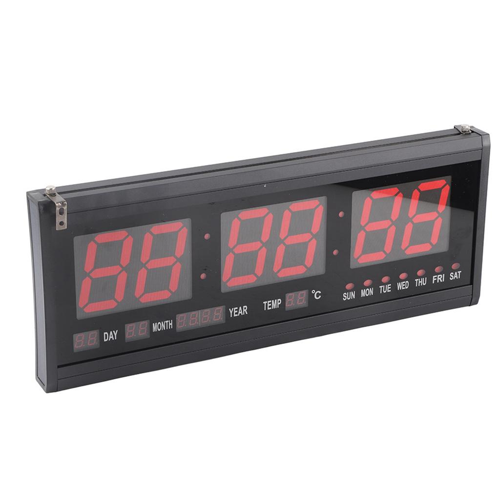 Digital Wall Clock LED Time Calendar Temperature Desk Table Clocks Home Supplies