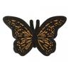 Iron-on Patch Butterfly Gold Sequin XL