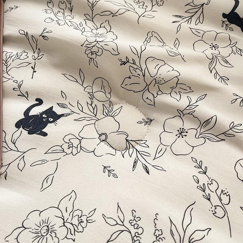 Зимнее одеяло Muji класса А из соевого волокна с принтом «Китти»