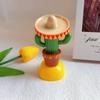 Украшение приборной панели Солнечные игрушки Кактус Качающая головой фигурка Кактуса Украшения для автомобиля Для Автомобиля Транспортного средства Внедорожника Грузовика Седана