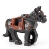 Single Sell Medieval Knight War Horses Wolves Tiger Bears Deer Dragon Animal Decorative Toy Moc Building Block Rope Saddles K039