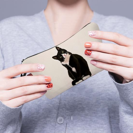 Косметичка с 3D-принтом Портативная квадратная многофункциональная дорожная сумка большой емкости для отпуска