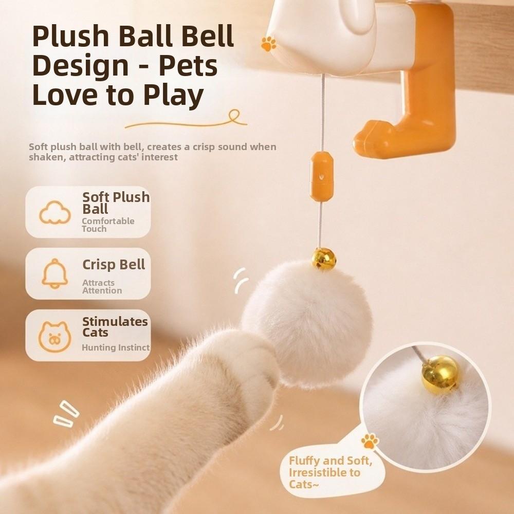 Stretchable Kitten Teasing Toy Rechargeable Electric Cat Toy For Cat Teaser