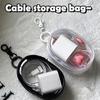 1Pcs Headset Data Cable Data Cable Storage Box Outdoor Travel Organizer Box Durable Storage Bag