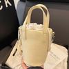 Niche Foreign Gas Hand Carrying Bucket Bag Women's Bag 2025 New Foreign Gas Lychee Pattern Commuter Small Satchel Fashion Shoulder Bag