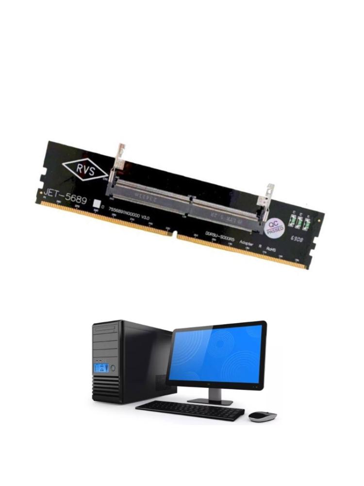 Модернизированная память DDR5 для ноутбука до SO DDR5 UDIMM Адаптер для настольного компьютера Тестер памяти Конвертер SO DDR5 в DDR5 UDIMM