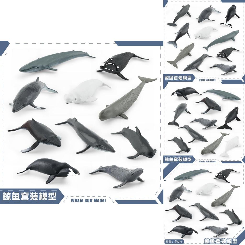 Морское Животное Белуха И Кит Реплика Модель Набор ПВХ Игрушка Для Декора Аквариума