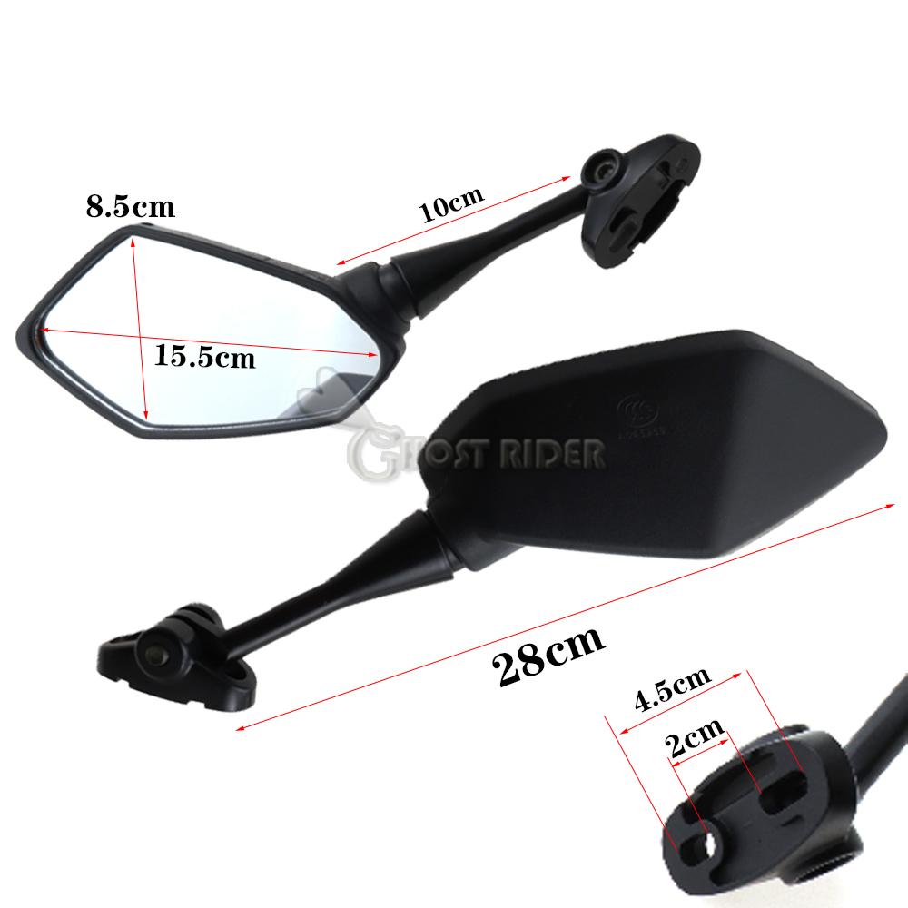 Для Kawasaki NINJA 300R 400R 650R 250R Z1000SX ER6F Z1000RR ZX636 H2R зеркала, зеркало для мотоцикла, скутера, зеркало заднего вида