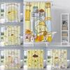 Cute Cartoon P-Pom Pom Purin Shower Curtain Waterproof Polyester Fabric Paint Colorful Bath Curtains Curtain With Hook