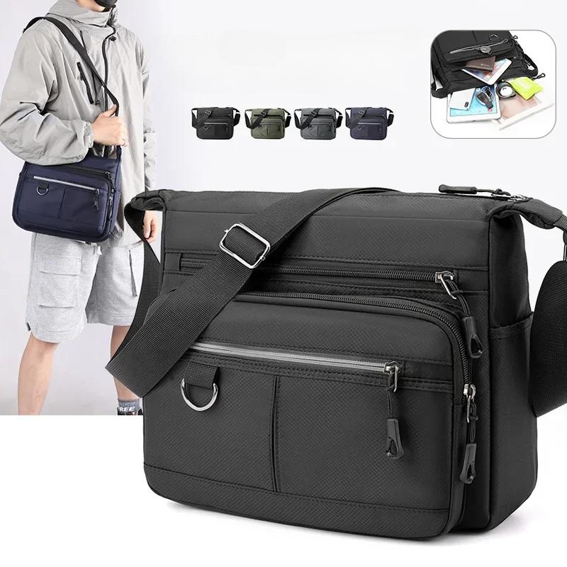 New Shoulder Men's Bag Waterproof Oxford Luxury Design Crossbody Handbag Large Capacity Messenger Bags for Men