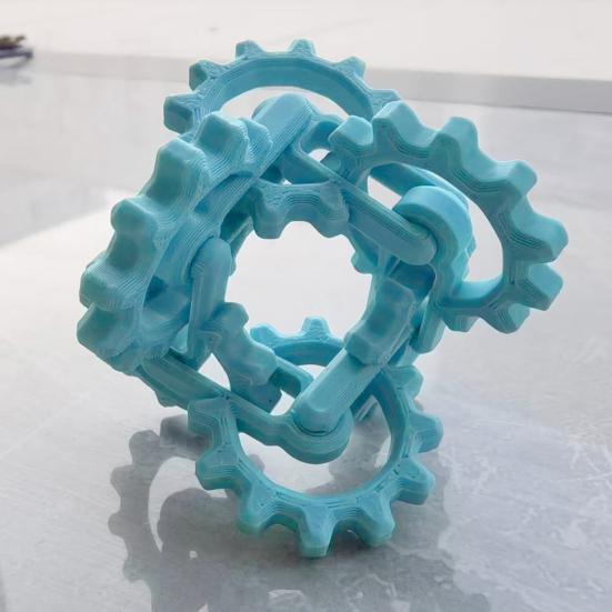 Игрушка-спиннер Infinity Gear для снятия стресса и тревоги, для концентрации внимания, вращающаяся, скручивающаяся, перекидывающаяся, с шестеренками, для детей, подростков, взрослых, портативная