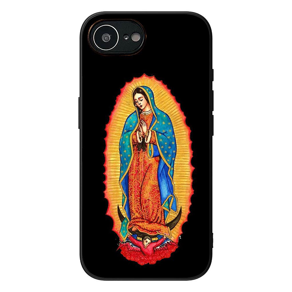 Phone Cover for Apple iPhone 17 16 14 15 Pro Max Plus 15+ 16E XR ProMax Air 16+ Casing Flexible Case Virgen de Guadalupe