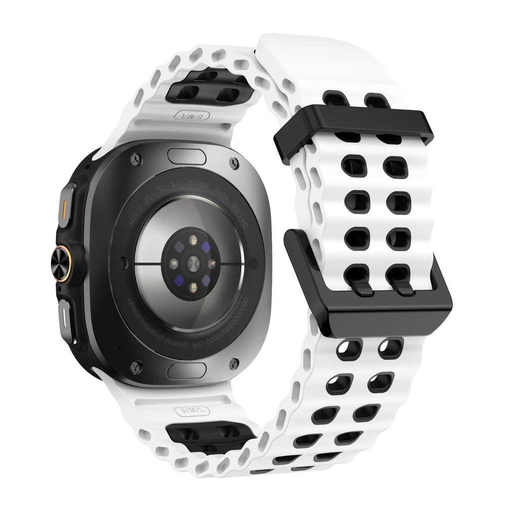 Браслет совместим с Samsung Galaxy Ultra 47 мм Мягкие дышащие двухцветные ремешки для часов Samsung Galaxy Ultra 47 мм