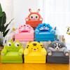 Cartoon Foldable Kids Sofa Plush Children Couch Backrest Armchair Bed Upholstered 2 In 1 Flip Open for Infant Toddler Boys Girls